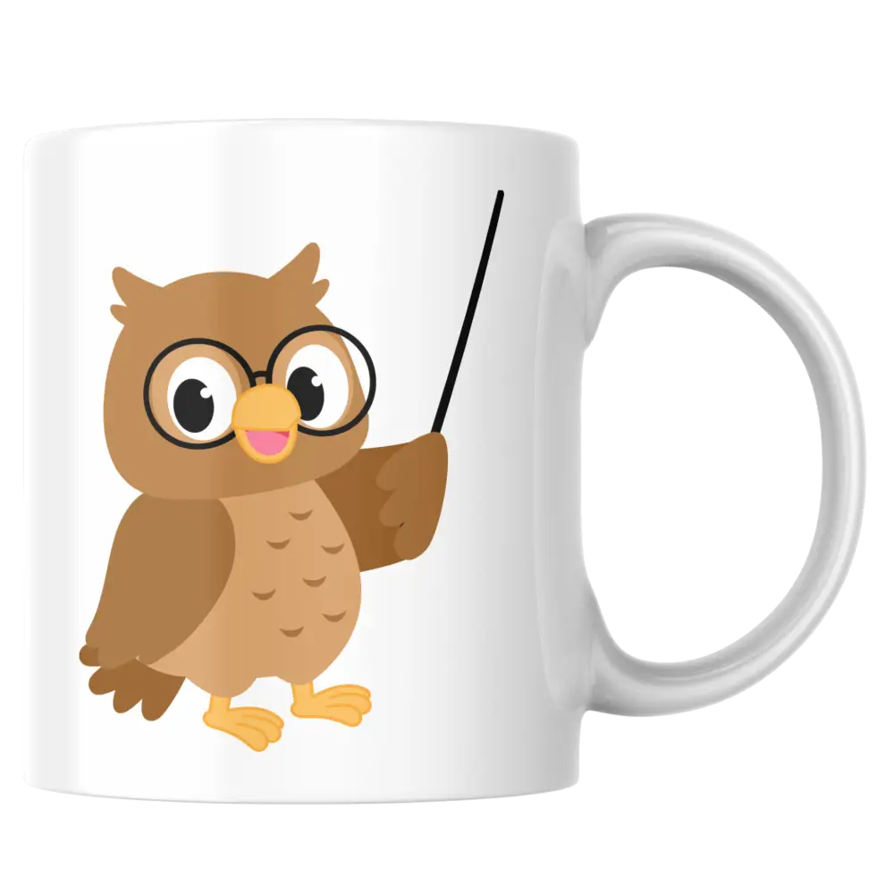 Mug chouette – tasse en céramique mignonne et personnalisable – Instant Mugs - Mug