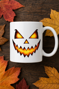 Mug Citrouille Effrayante — mug personnalisé en céramique