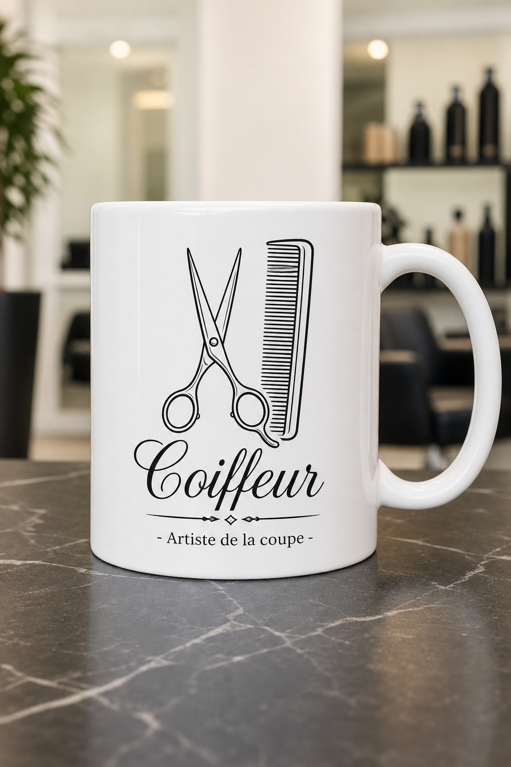 Mug Coiffeur Artiste — mug personnalisé en céramique
