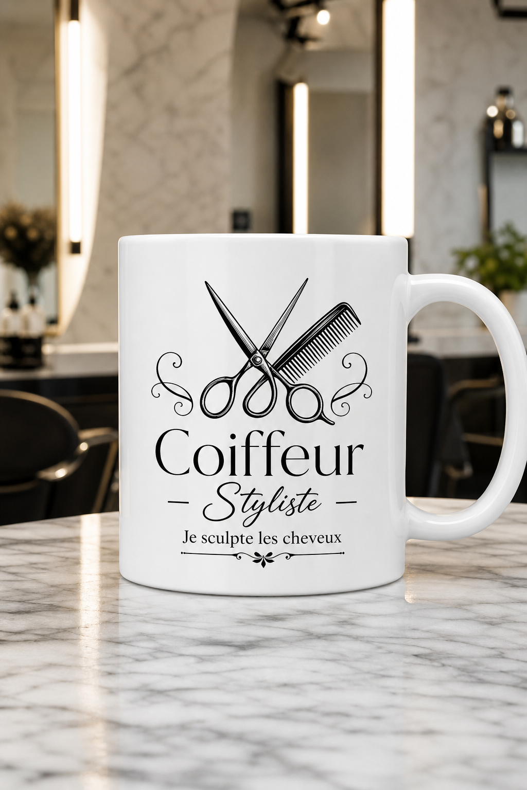 Mug Coiffeur Styliste — mug personnalisé en céramique