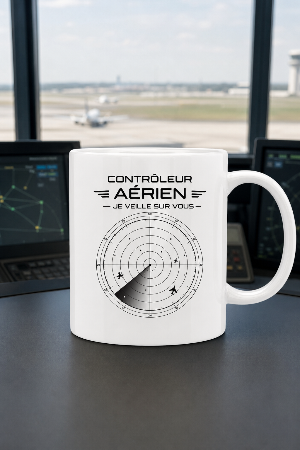 Mug Contrôleur Aérien — Un hommage unique pour passionné des cieux