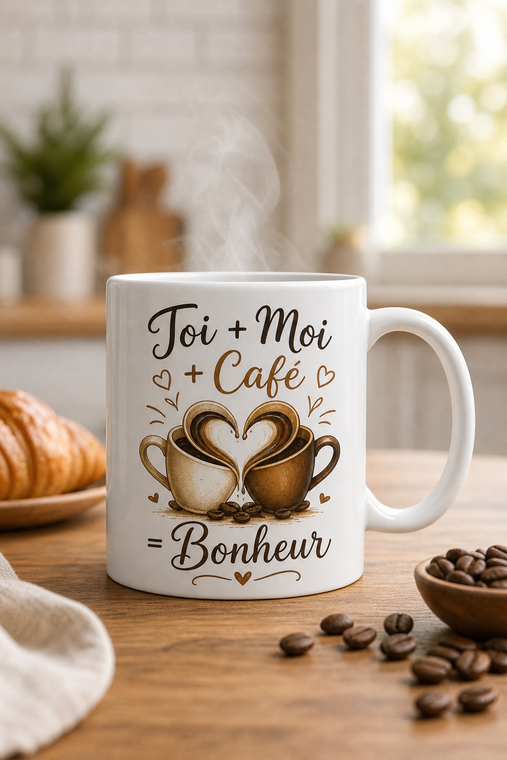 Mug Couple Café — Le lien chaleureux qui démarre vos matins à deux