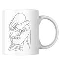 Mug couple étreinte personnalisable | Cadeau romantique