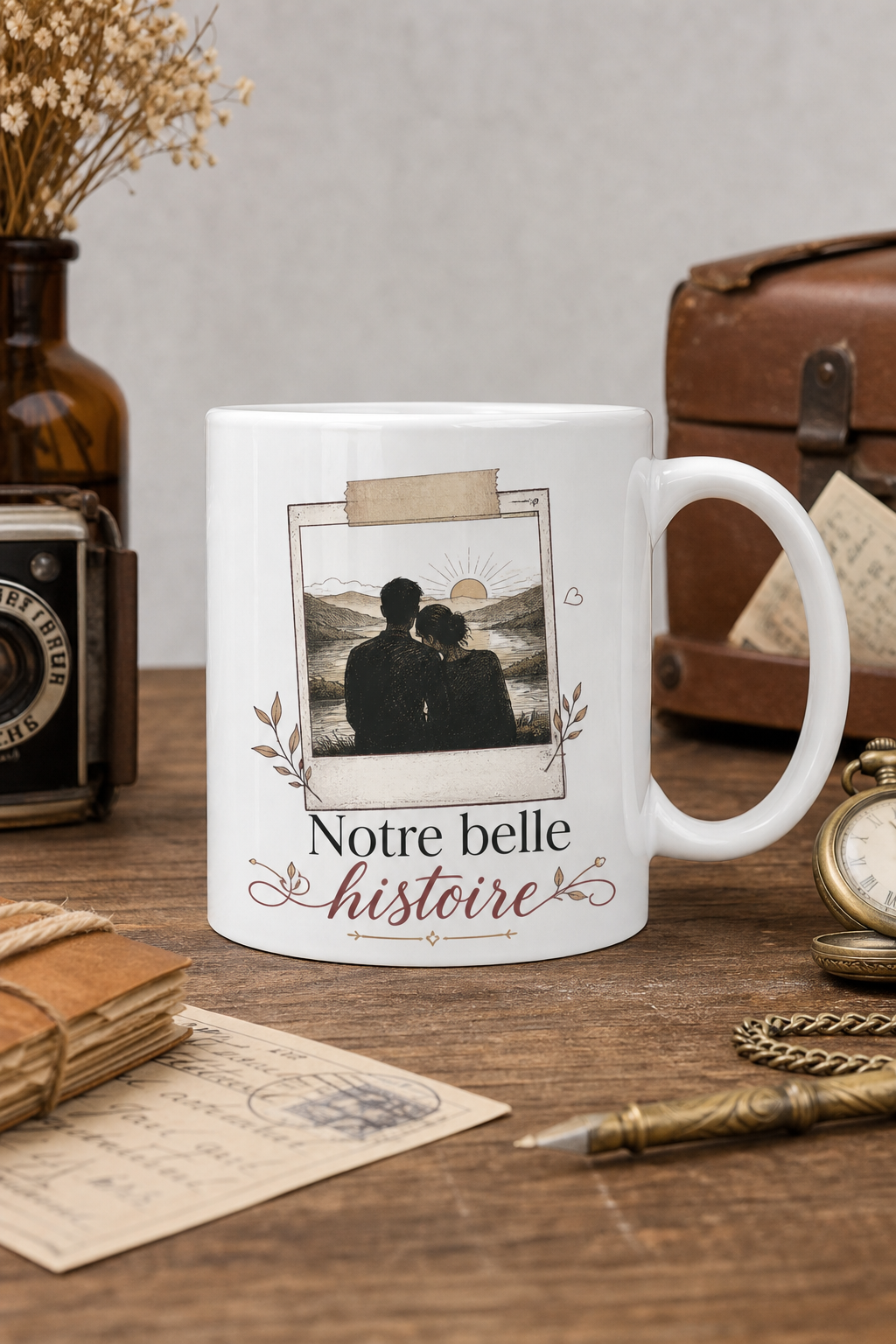 Mug Couple Vintage — Un cadeau chargé d'histoire et d'émotion partagée
