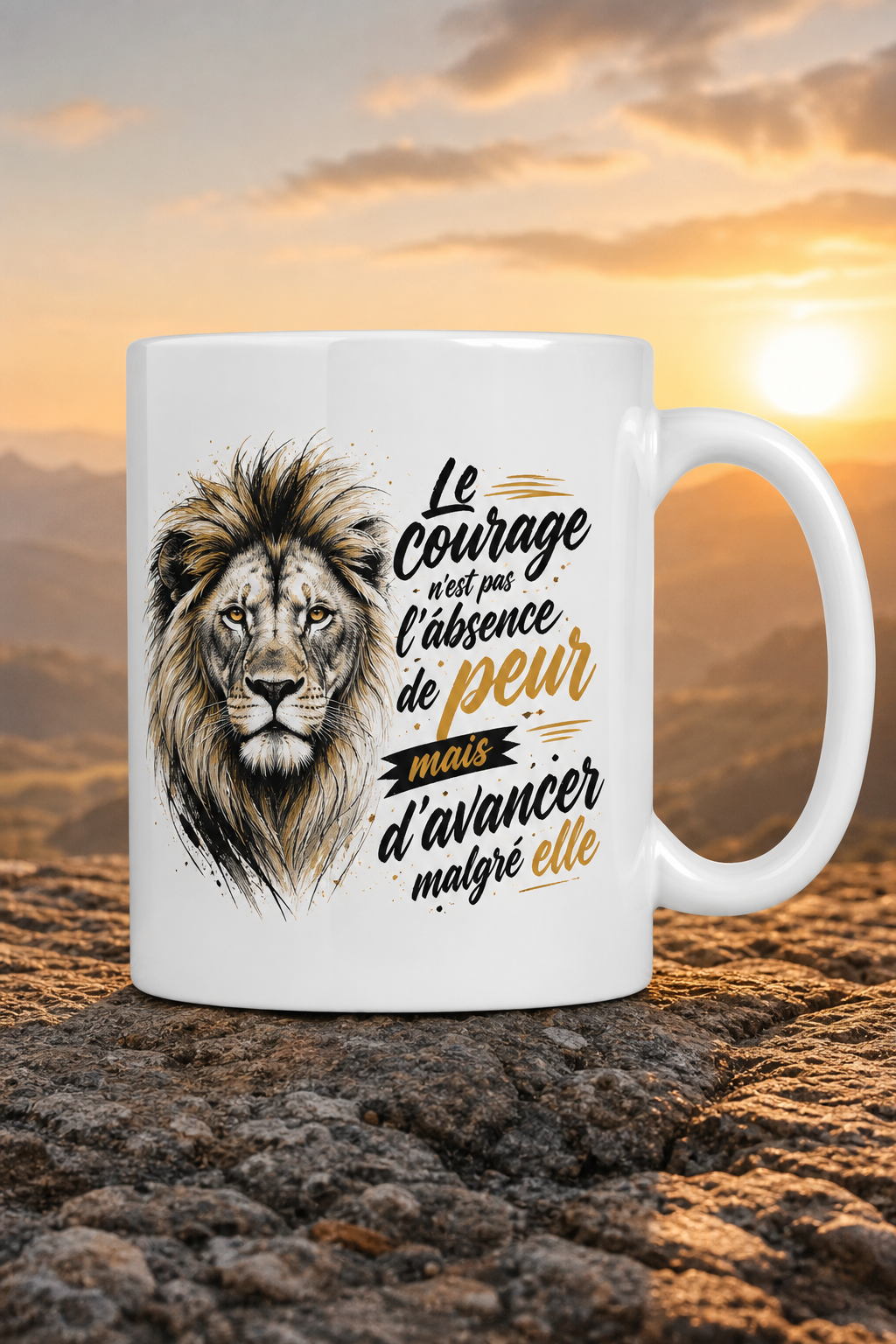 Mug Courage — Le témoignage d'encouragement qui réchauffe le cœur