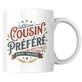 Mug Cousin Préféré - Tasse cadeau rétro