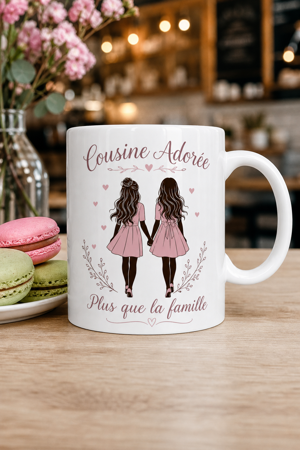 Mug Cousine Adorée — Le cadeau qui célèbre les liens précieux du cœur
