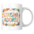 Mug Cousine adorée - Tasse cadeau colorée - vue 1