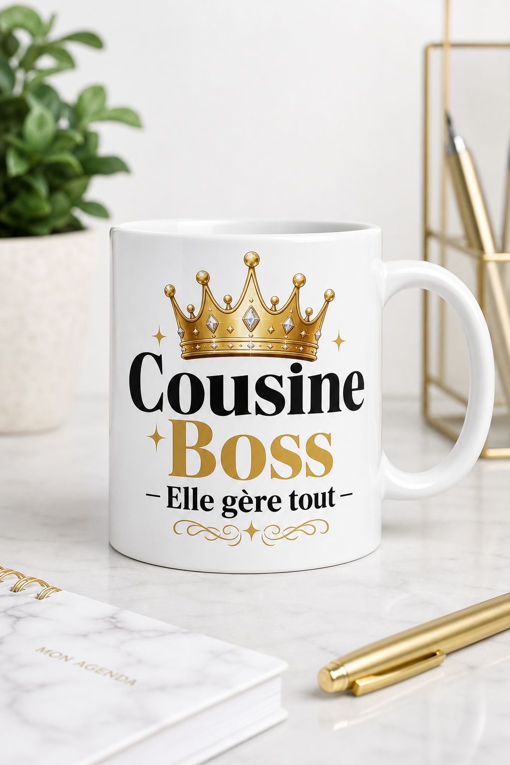 Mug Cousine Boss — L attention parfaite pour célébrer son énergie unique