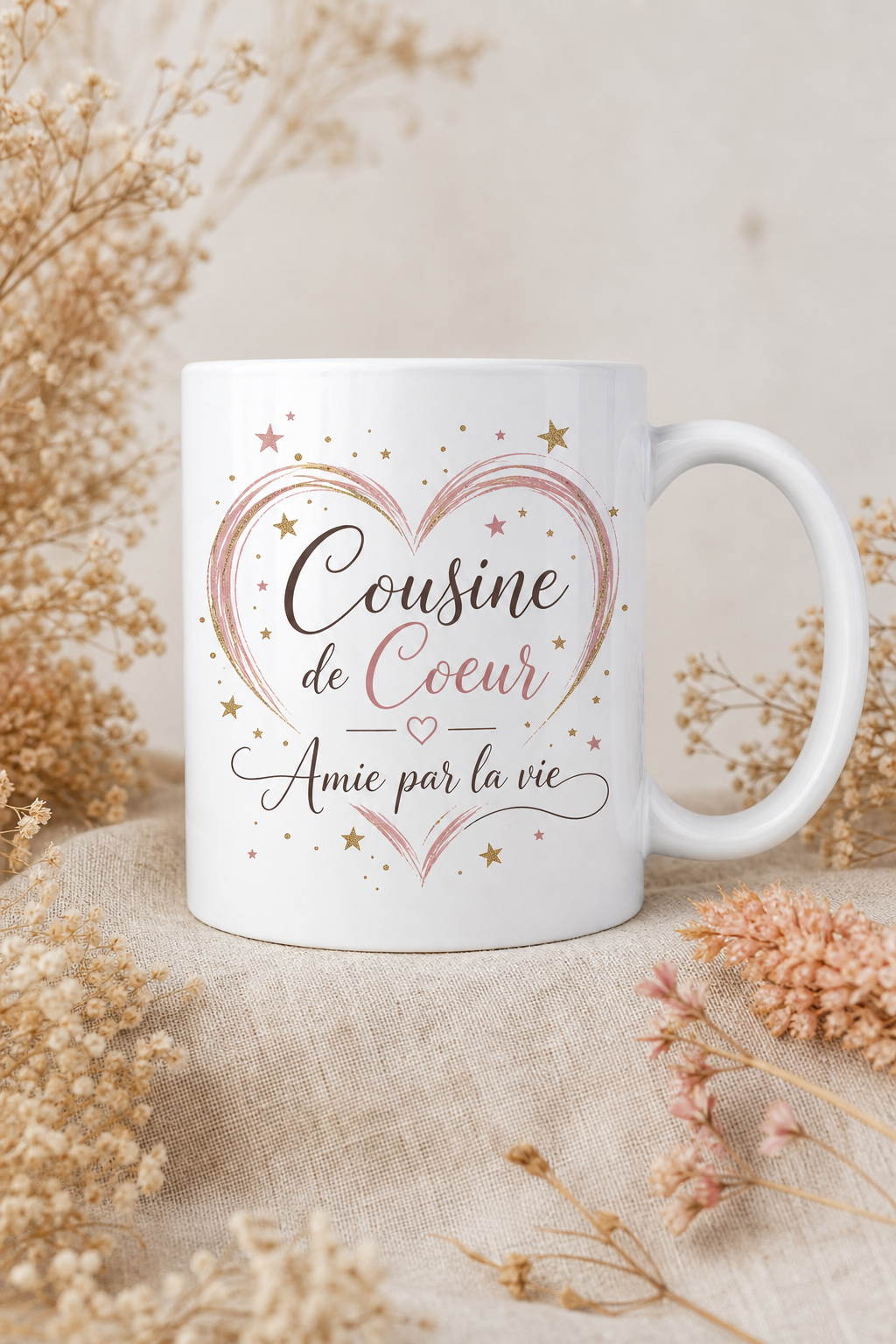 Mug Cousine de Coeur — Le lien précieux à savourer chaque jour
