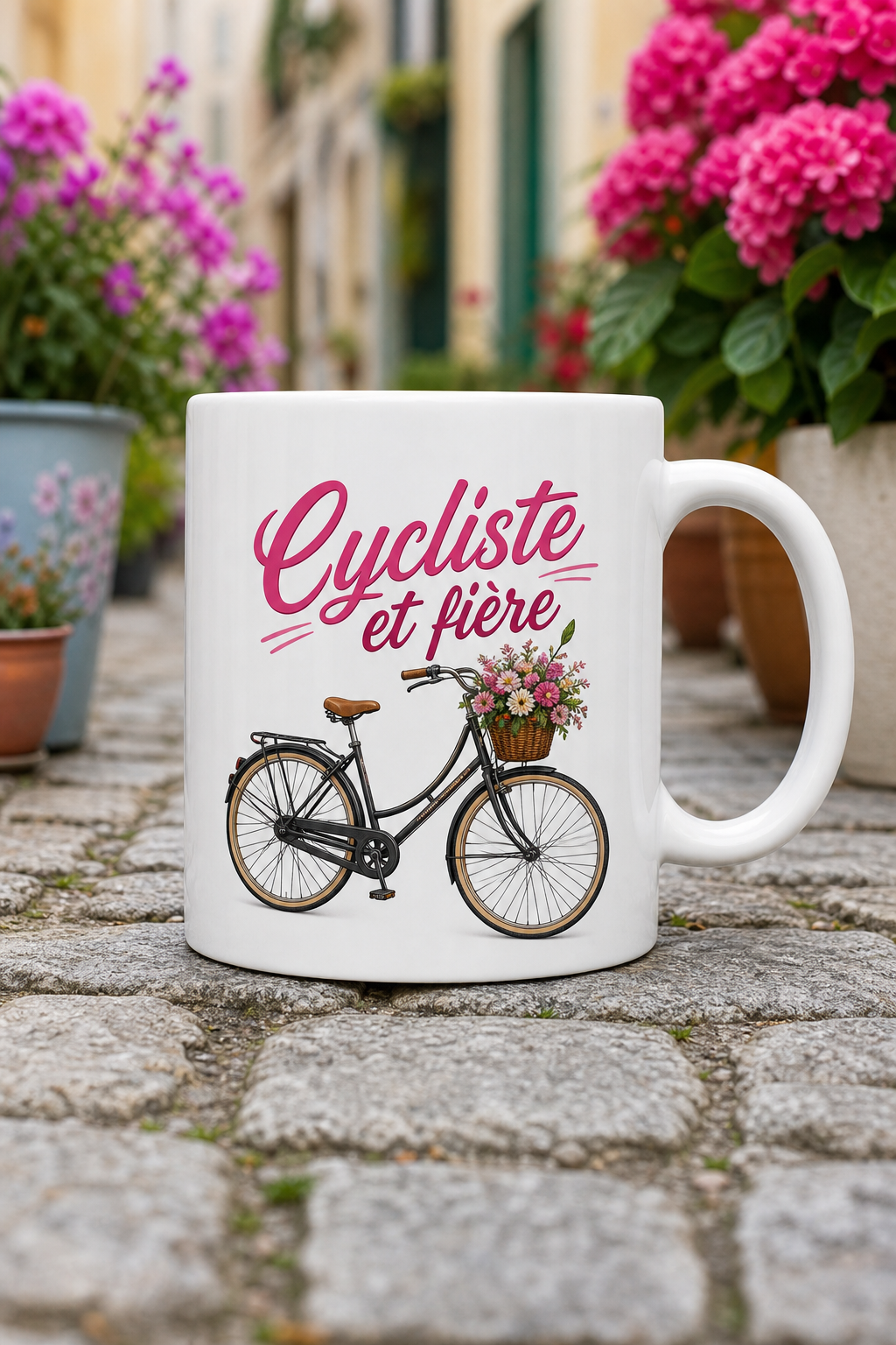 Mug Cycliste Femme — Le compagnon qui pédale avec style et passion