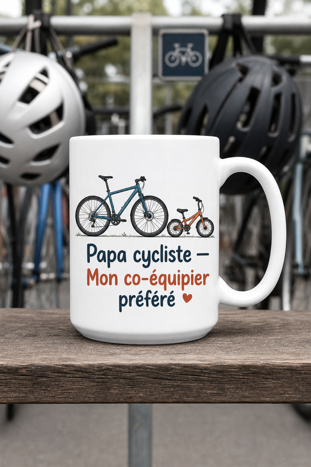 Mug Cycliste Papa — Le cadeau chaleureux pour les papas passionnés de vélo