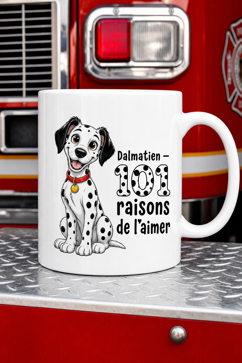 Mug Dalmatien Spotted — Une touche canine pour vos moments précieux