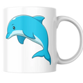 Mug dauphin bleu mignon – tasse en céramique personnalisable – Instant Mugs - Mug