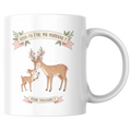 Mug Demande Marraine - Tendre cerf et faon - Mug