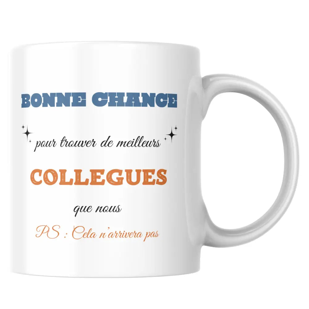 Mug départ collègues personnalisé