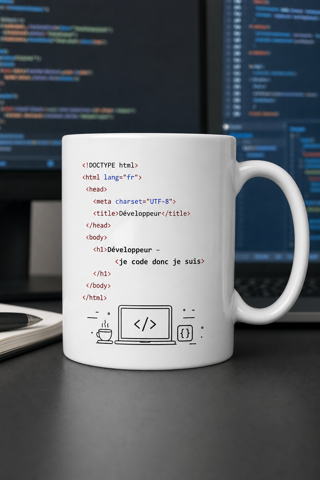 Mug Développeur Web — L hommage chaleureux aux créateurs du numérique