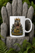 Mug Dino Roi — Un rugissement de style pour vos pauses café
