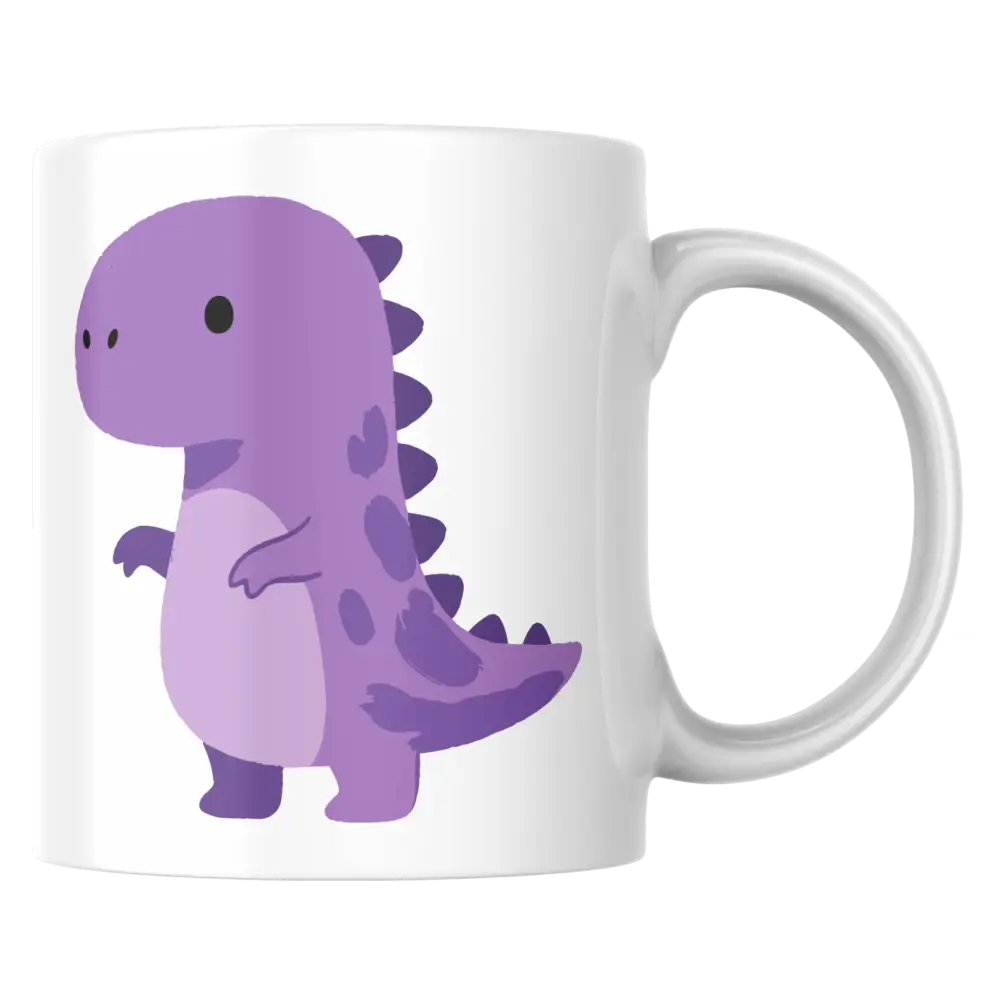 Mug dinosaure violet – tasse céramique dino kawaii – Instant Mugs - Mug