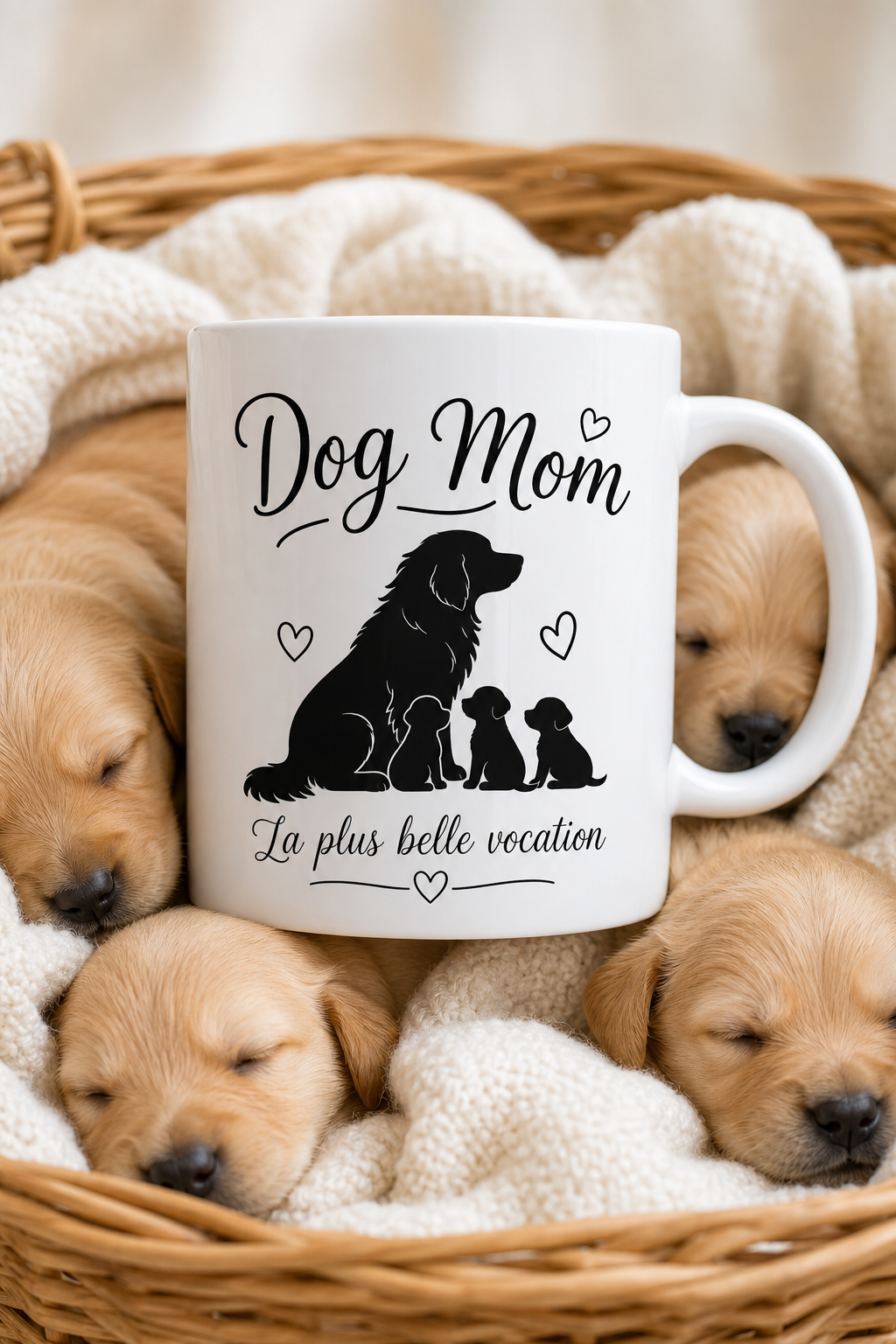Mug Dog Mom Chienne — L attention tendre qui célèbre votre complicité canine