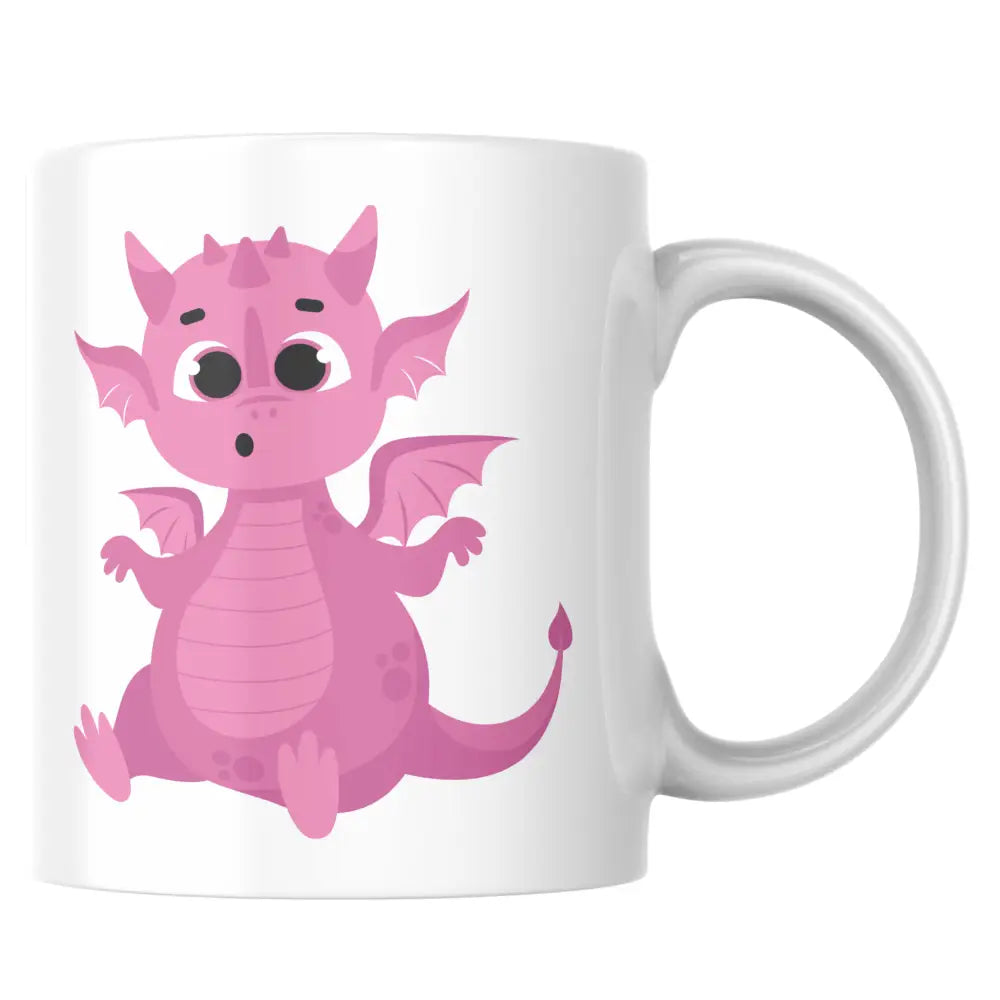 Mug dragon rose – Petit dragon mignon – Cadeau fantastique