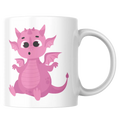 Mug dragon rose – Petit dragon mignon – Cadeau fantastique – Instant Mugs - Mug