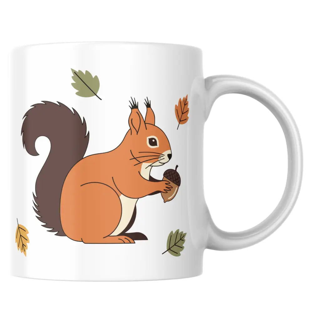 Mug écureuil automnal personnalisé