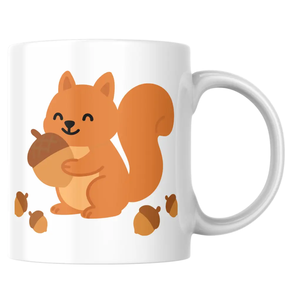 Mug écureuil – tasse en céramique mignonne et personnalisable – Instant Mugs - Mug