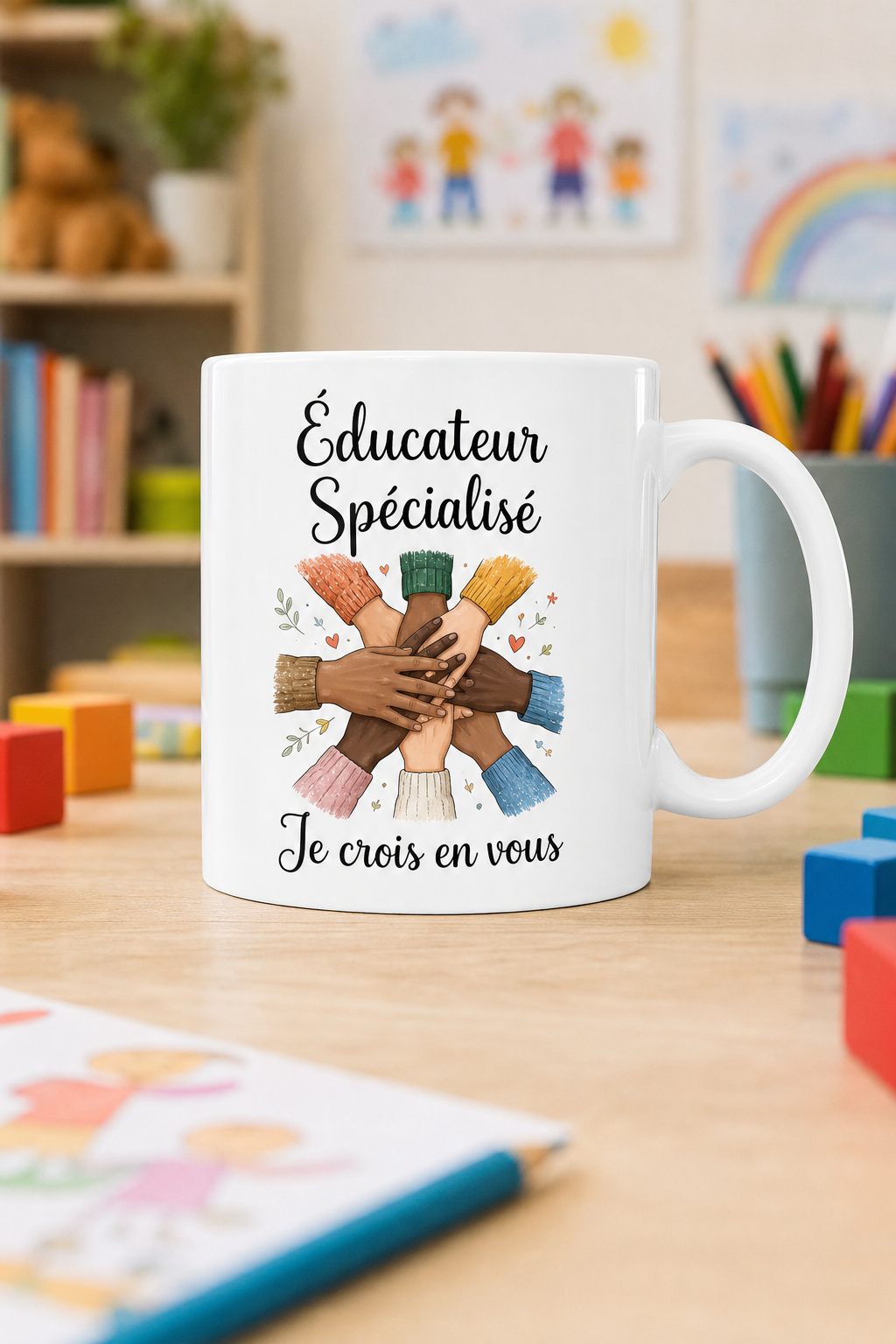 Mug Éducateur Spécialisé — Un hommage chaleureux à ceux qui accompagnent avec cœur