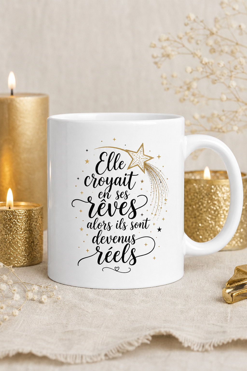 Mug Elle Croyait — Un message puissant pour inspirer chaque jour