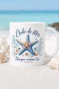 Mug Étoile de Mer — Une touche marine qui embellit vos pauses café