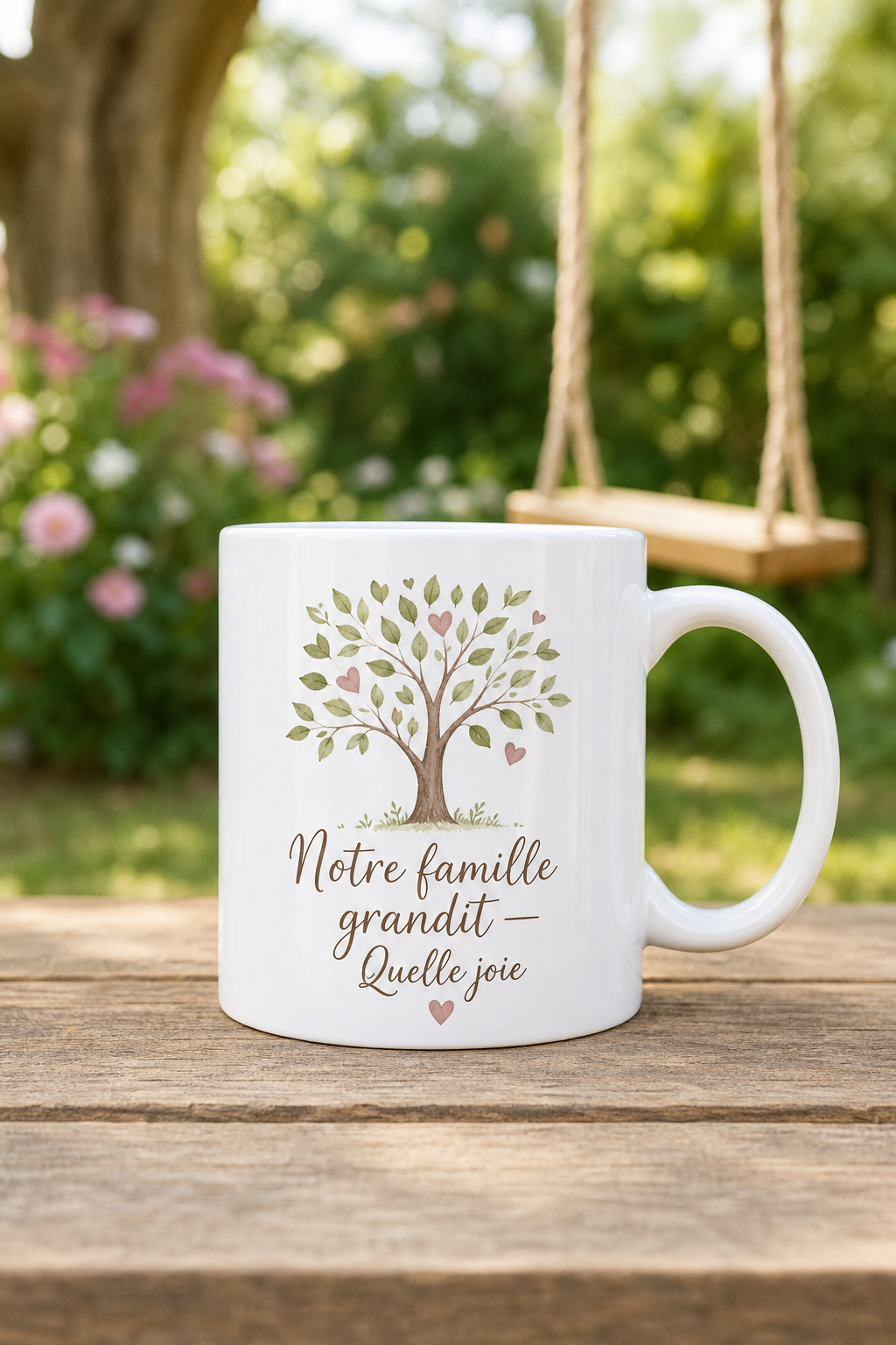 Mug Famille Grandit — Un tendre message pour célébrer chaque moment partagé