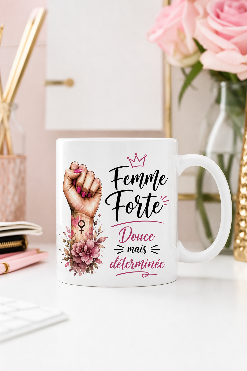 Mug Femme Forte — L hommage quotidien à la puissance tranquille