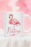 Mug Flamant Rose Aquarelle — Une touche douce et élégante pleine de charme