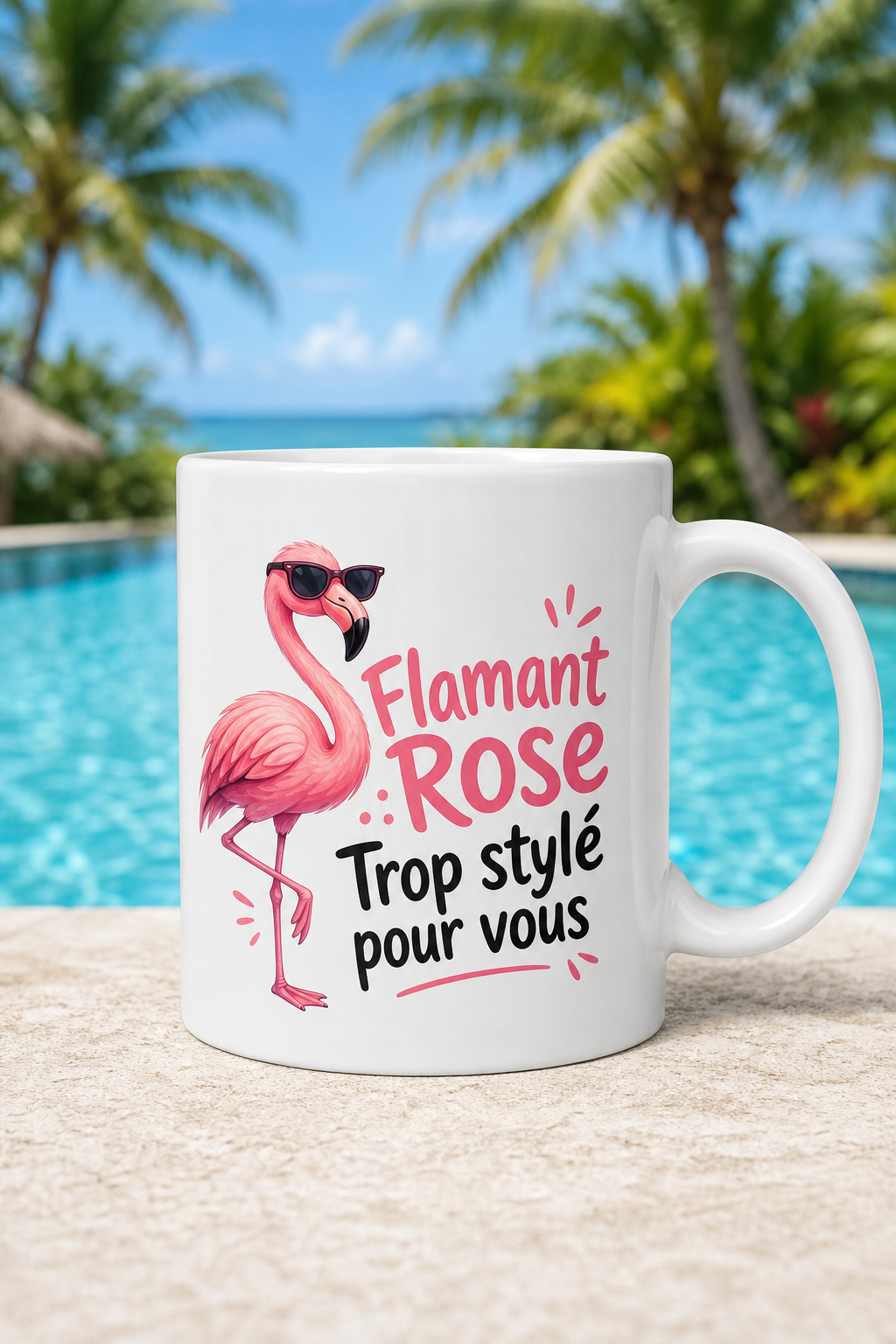 Mug Flamant Rose Humour — Un éclat de joie et de couleur pour chaque pause café