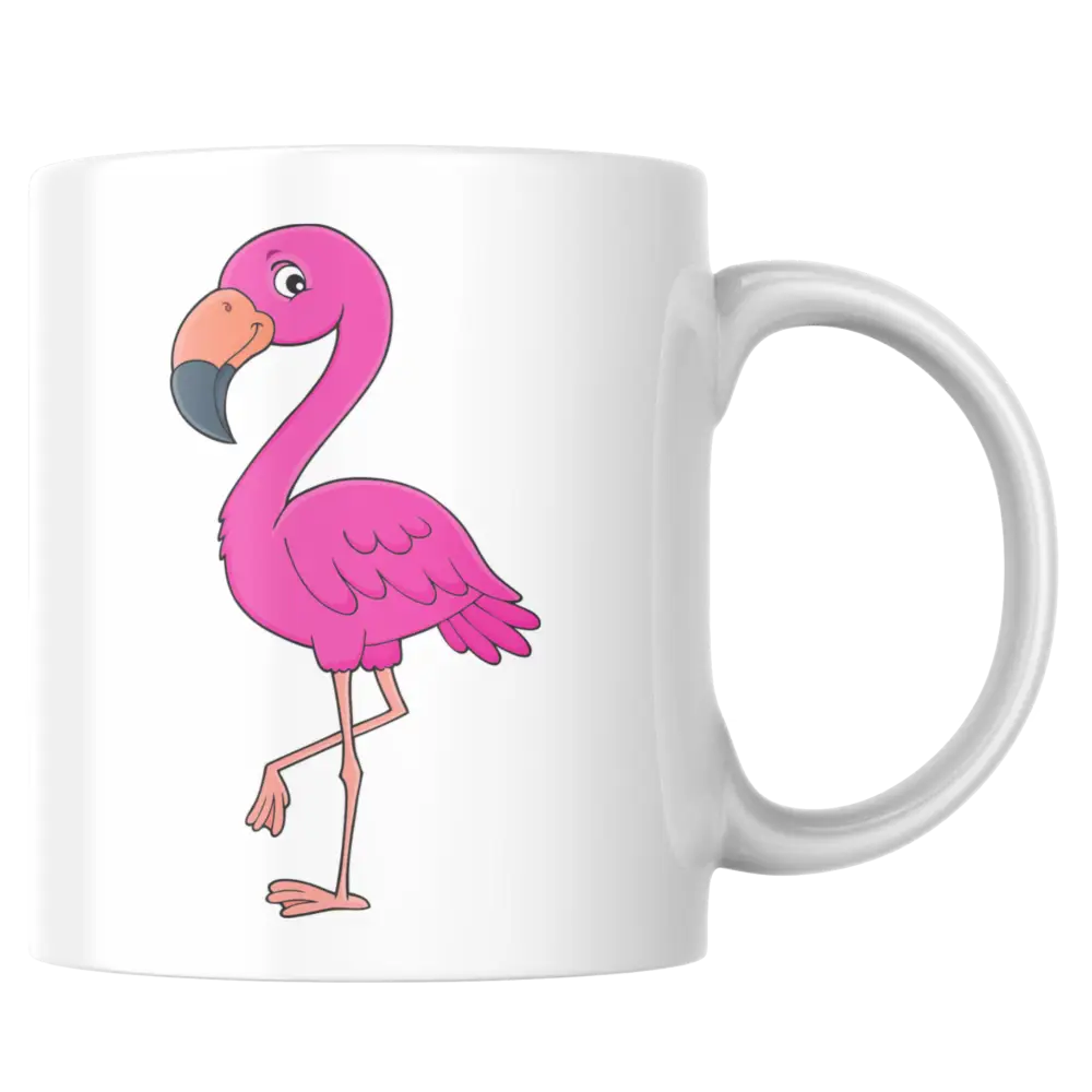 Mug flamant rose – tasse en céramique style cartoon – Instant Mugs - Mug