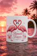 Mug Flamants Rose Duo — Une touche colorée et tendre à chaque pause café