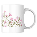 Mug fleur rose – tasse en céramique motif floral - vue 1