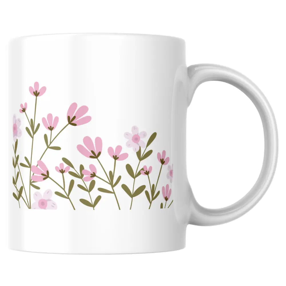 Mug fleur rose – tasse en céramique motif floral