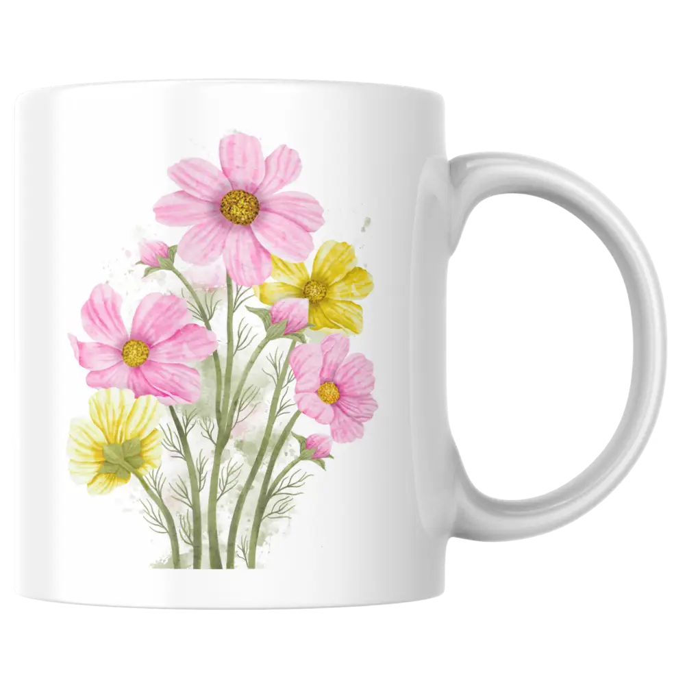 Mug fleurs aquarelle – tasse en céramique romantique – Instant Mugs - Mug