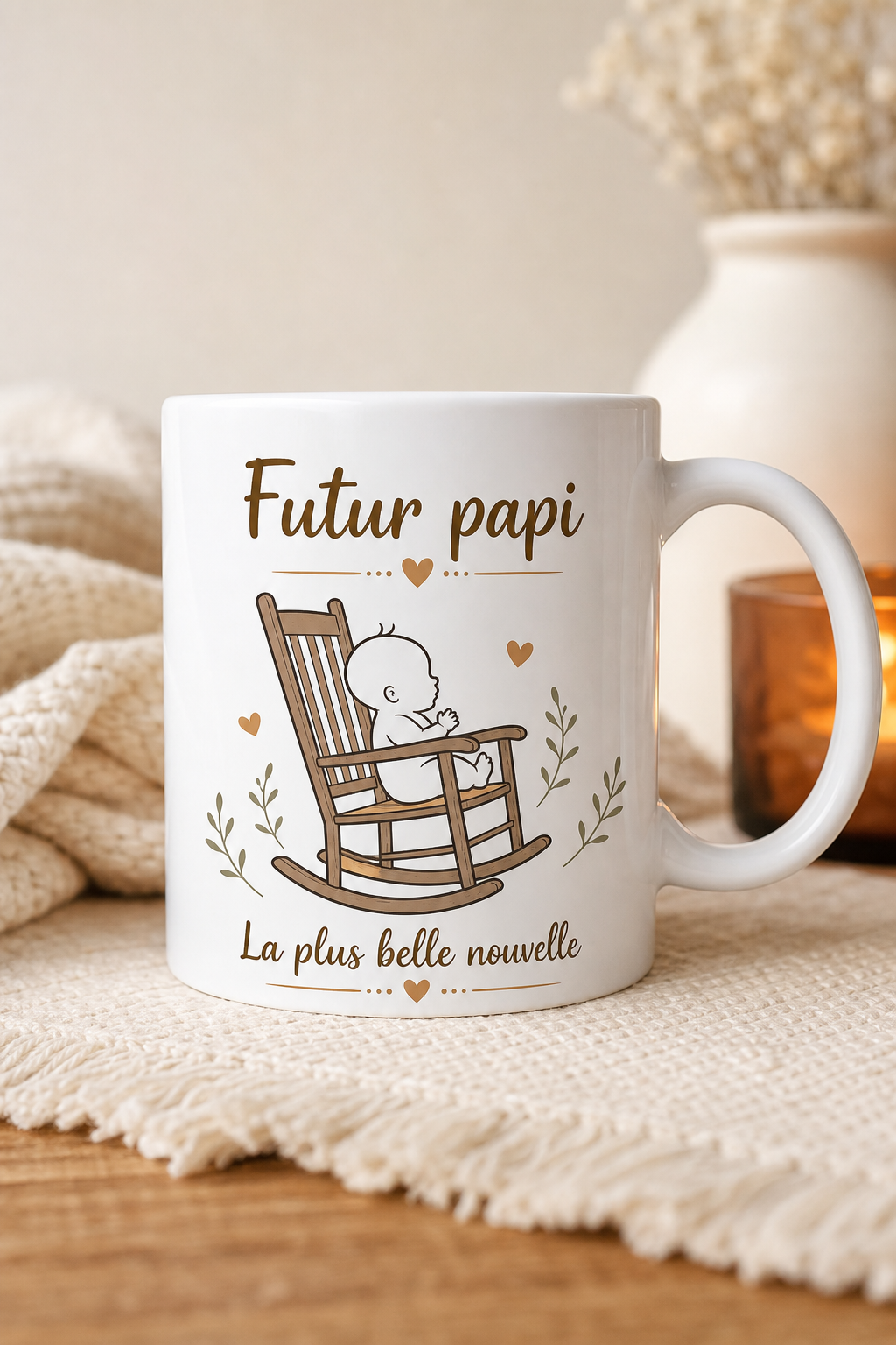Mug Futur Papi — L annonce douce qui illumine un nouveau rôle