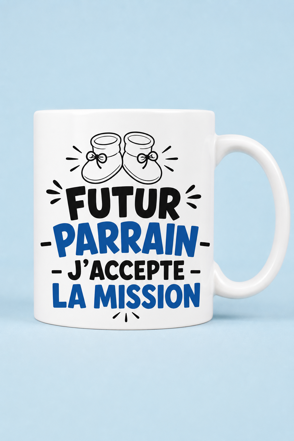 Mug Futur Parrain — L émotion d un rôle précieux à célébrer