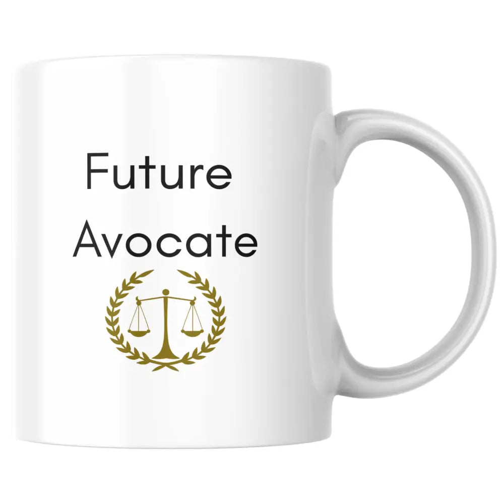 Mug Future Avocate – Mug en céramique élégant pour étudiante en droit