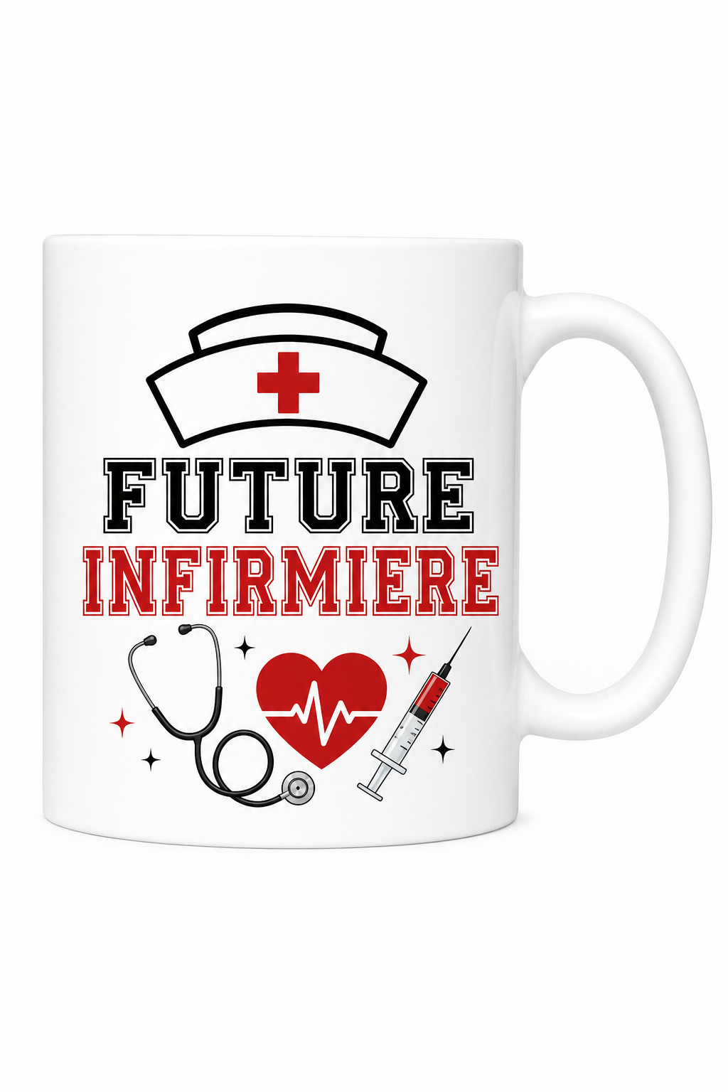 Mug Future Infirmière — Une attention douce pour un parcours passionné