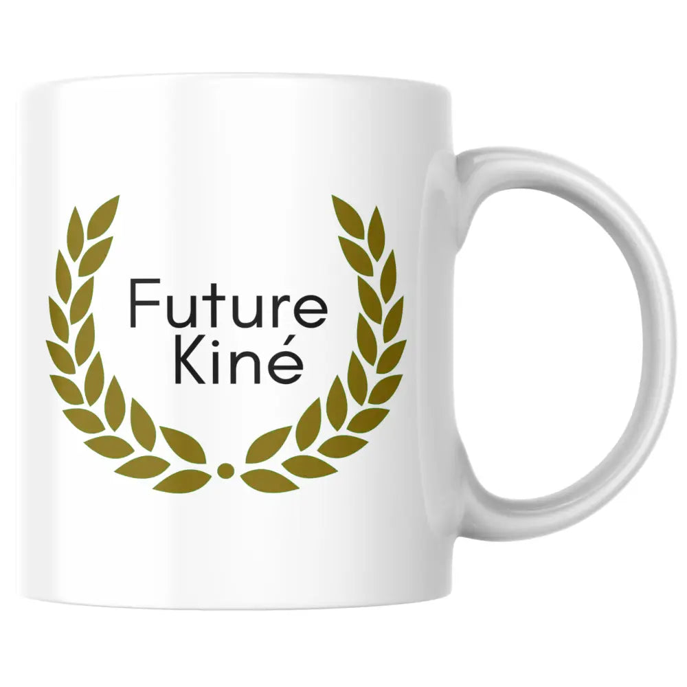 Mug Future Kiné - Couronne de laurier, cadeau étudiant