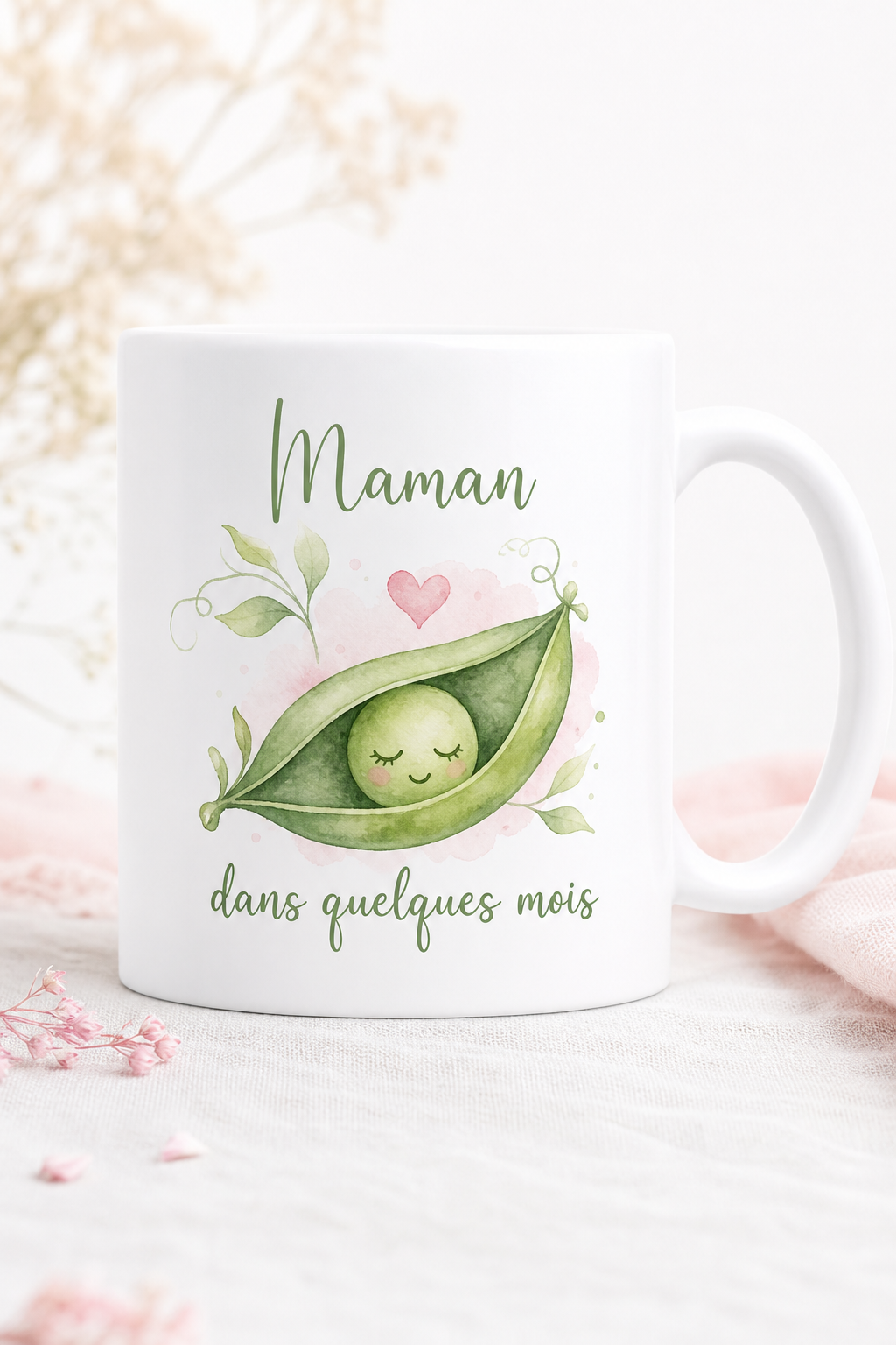 Mug Future Maman Aquarelle — Un doux hommage porteur d'émotions tendres