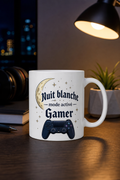 Mug Gamer Nuit Blanche — Pour les veillées intenses au cœur du jeu