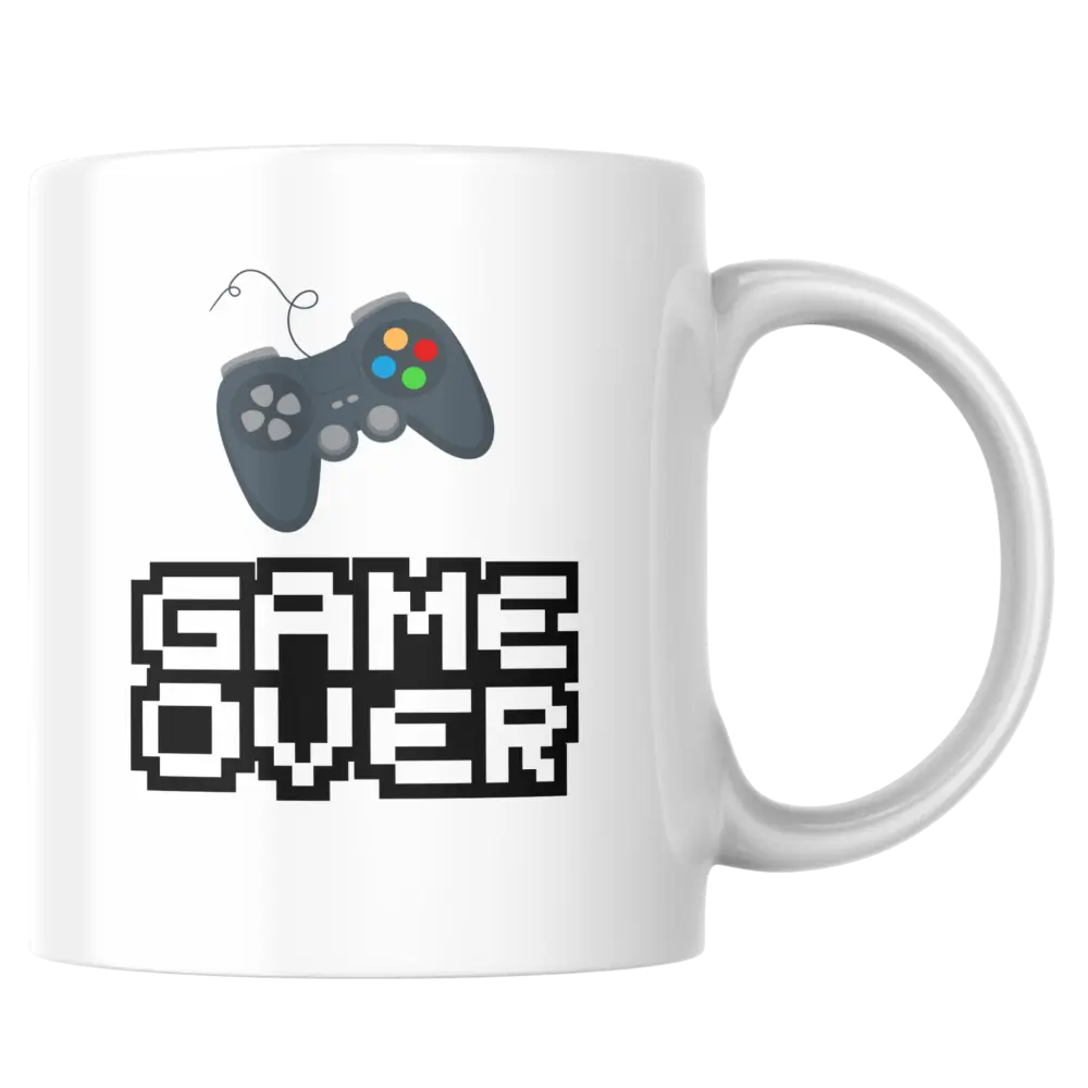 Mug gamer – tasse “Game Over” en céramique personnalisable – Instant Mugs - Mug
