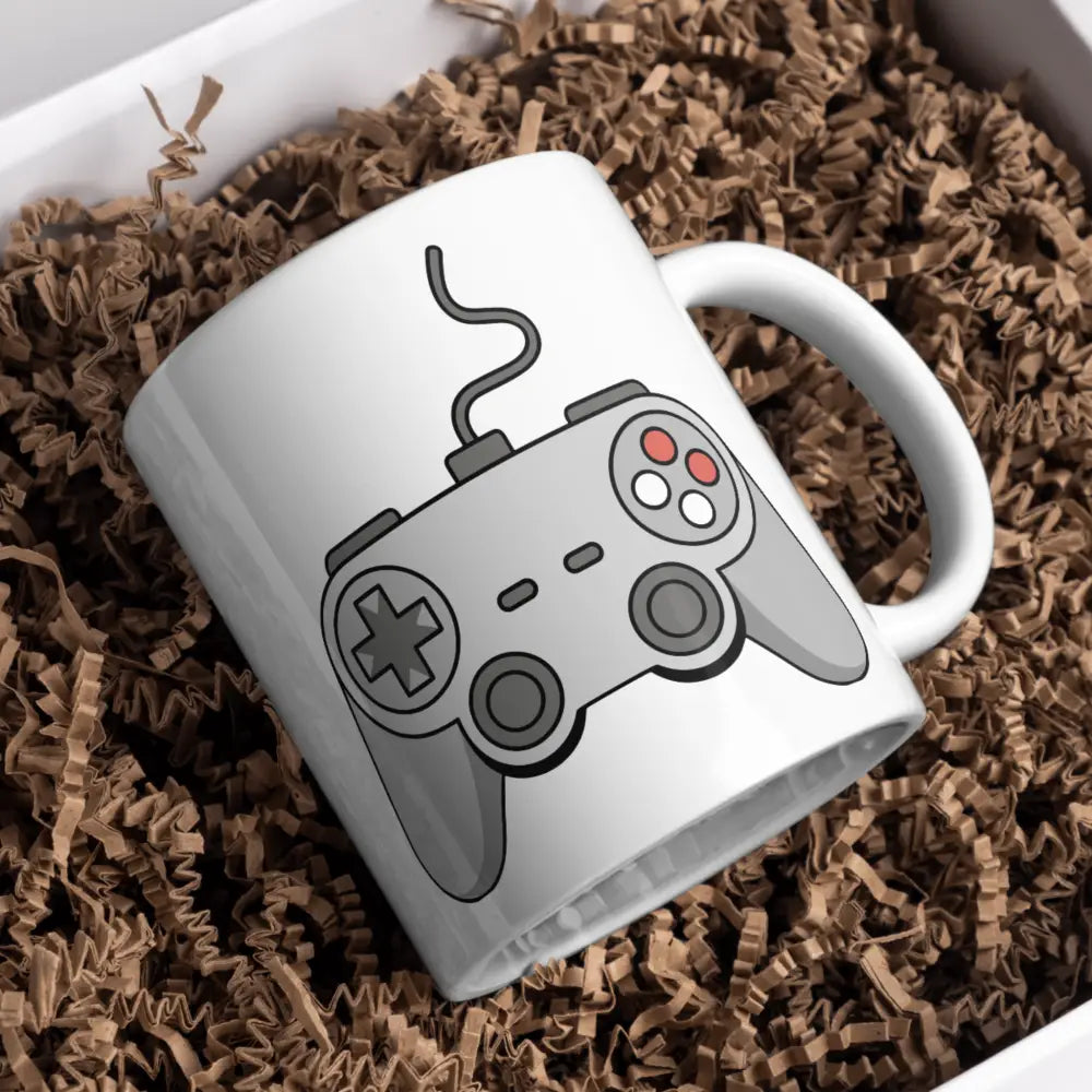 Tasse gamer vue de face — mug gaming céramique 330 ml personnalisable nord de France