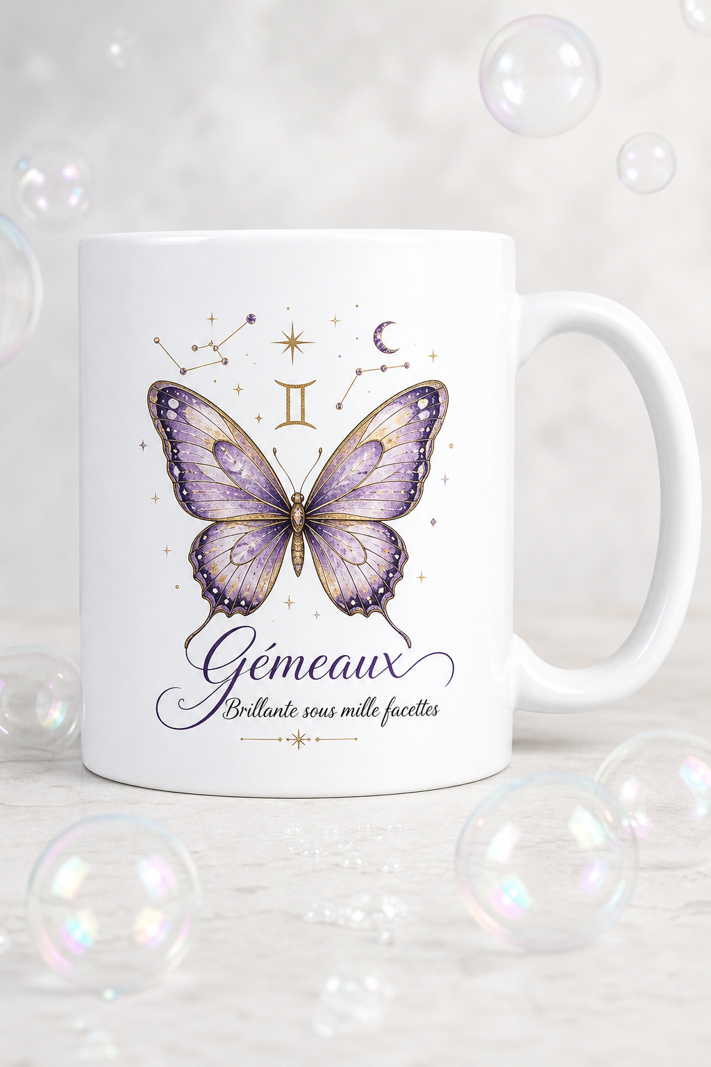 Mug Gémeaux Elle — La complicité céleste pour les passionnées du zodiaque
